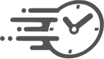 Ícone de Relógio representando agilidade no suporte da Rota das Oficinas